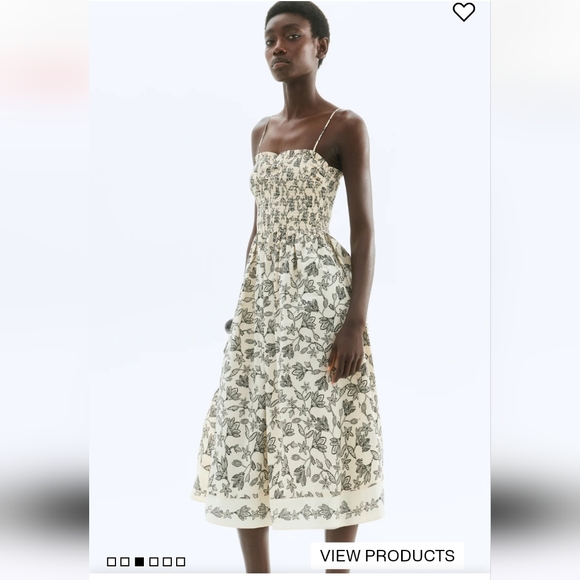 H&M Dresses & Skirts - NWT H&M Smocked-Bodice Dress